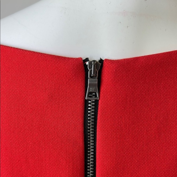 BCBGMaxAzria Red and Khaki A-Line Mini Dress - Picture 5 of 11